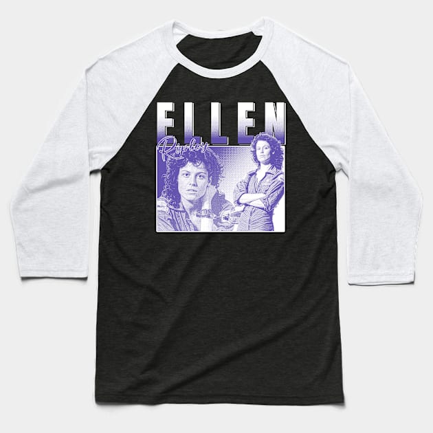 Ellen Ripley Baseball T-Shirt by Fewclipclop